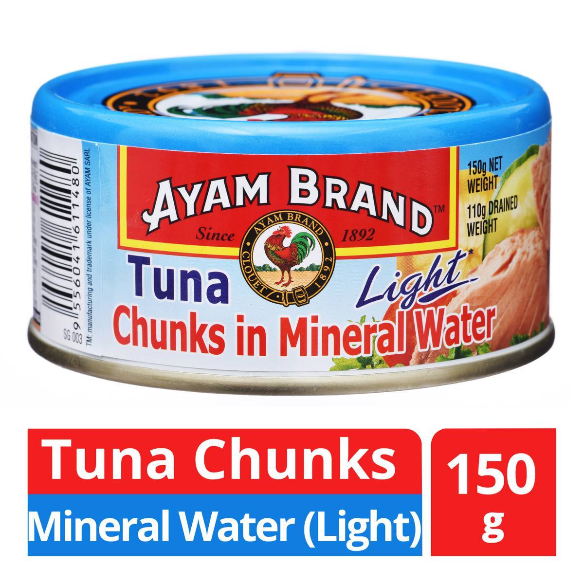 Ayam Brand Tuna Chunk In Mineral Water 150G