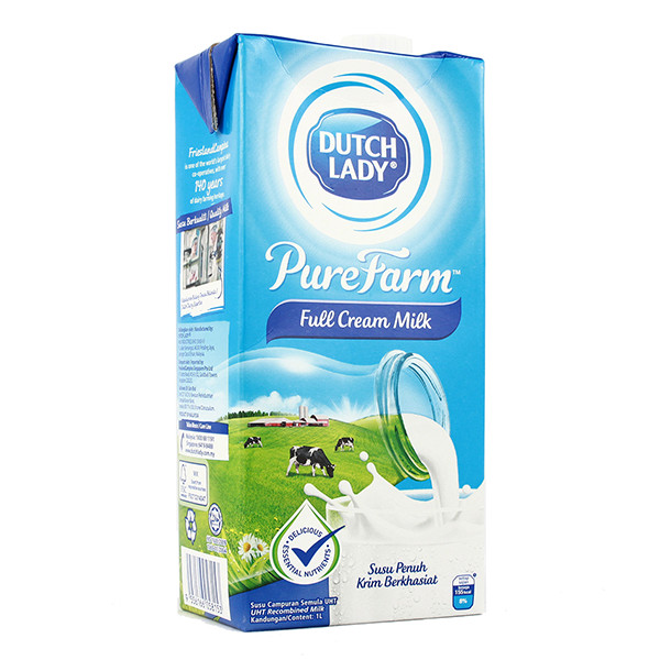Dutch Lady Full Cream Milk 1L 全脂鲜奶